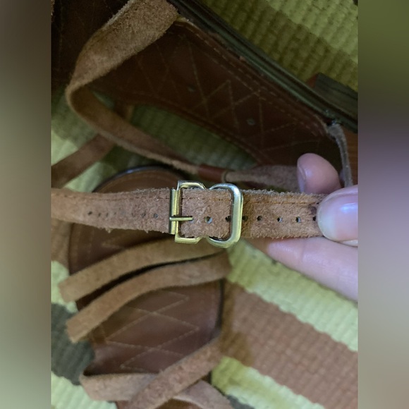 Vintage leather sandals real leather - Picture 3 of 8